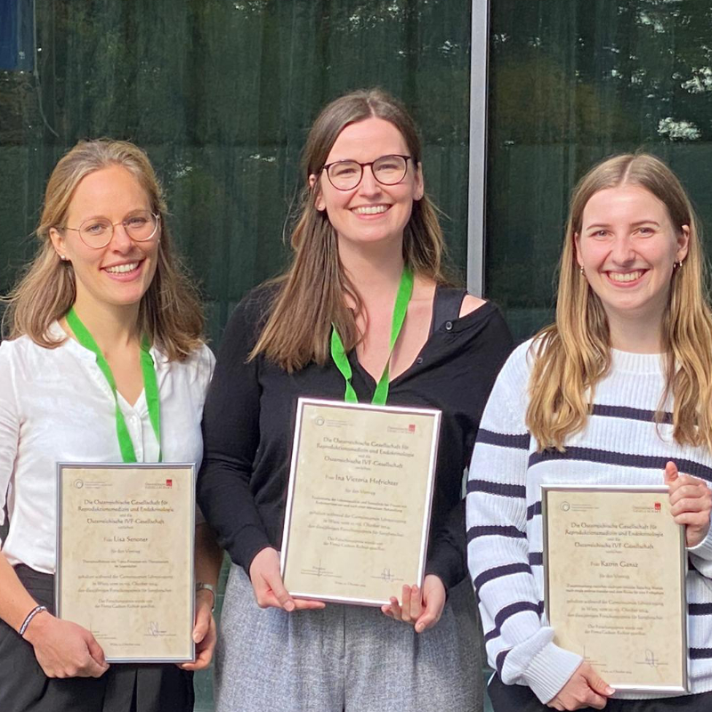 Katrin Gansz, Lisa Senoner und Ina Viktoria Hofrichter