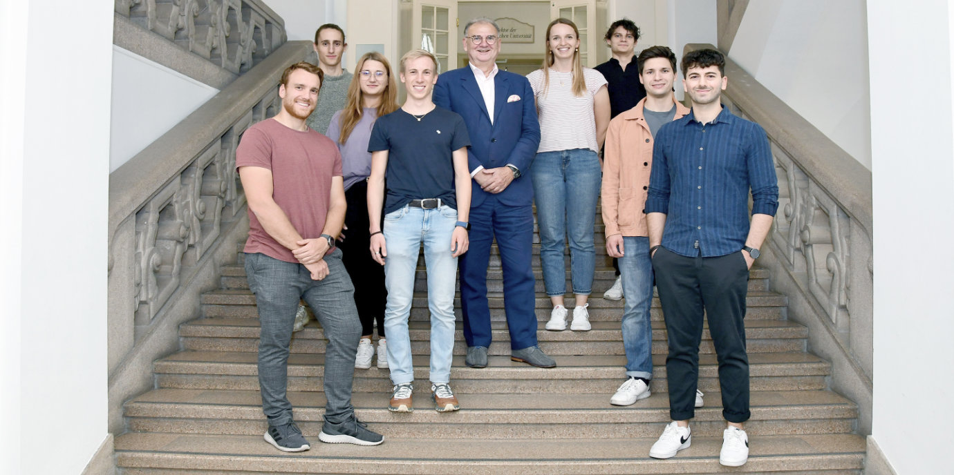 StudierendenvertreterInnen besuchten Rektor Fleischhacker